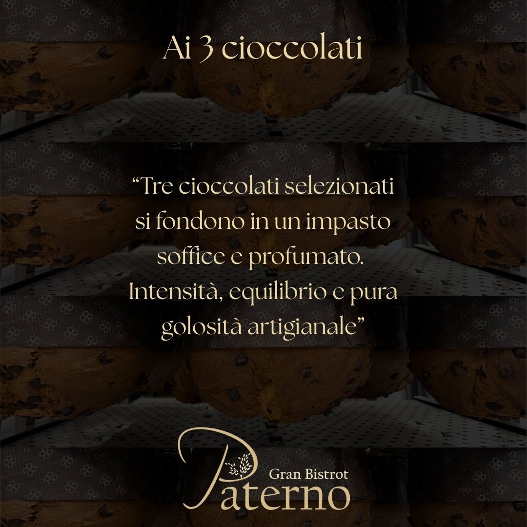 Panettone Artigianale ai Tre Cioccolati