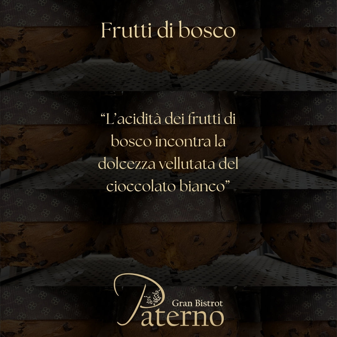 Panettone Artigianale Frutti di Bosco e Cioccolato Bianco